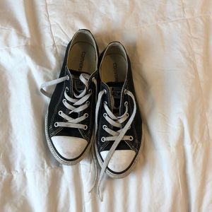 Black low-top Converse